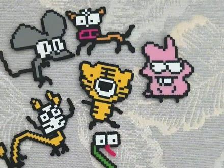 网友在拼豆这块也不忘爱你老己#十二生肖拼豆 #拼豆 #抽象 #万万想不到