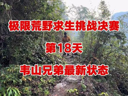 比赛被意外叫停前最后一天韦山的状态! 很可惜,2025再也听不到韦山要拿下蒋欣的喊声了……#张家界七星山#老六荒野#荒野求生挑战决赛#原创视频#上热搜