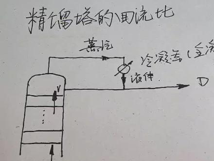 精馏塔的回流和回流比。#化工原理