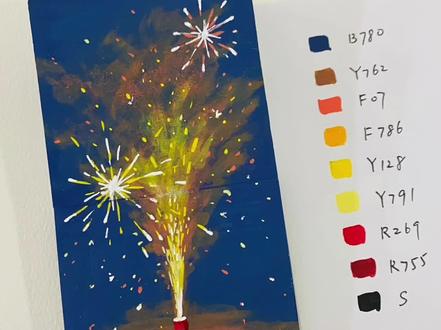 注意!我要放烟花啦~丙烯马克笔步骤讲解 还记得小时候春节放的小烟花吗?满大街都是。可惜现在很少见啦,画一张,祝大家新春快乐!
#丙烯马克笔 #跟着抖音学画画 #绘画教程 #艺术种草指南 #抖音年味马上开拍