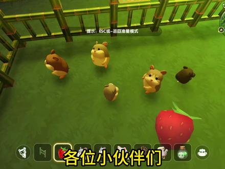 迷你世界更新 仓鼠驯服功略 #迷你新生物攻略