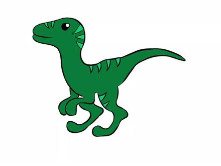 少儿绘画创意卡通育儿简笔画儿童手绘《一分钟画迅猛龙》 #简笔画 #简笔画教程 #儿童简笔画 #亲子简笔画