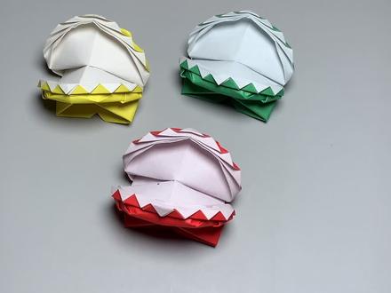 #小木鱼麻麻折纸 #我是头条小百科 会说话的嘴巴折纸玩具,里面有小机关,敢不敢伸手试试。#折纸 #手工