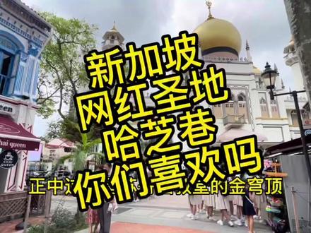 新加坡网红圣地哈芝巷,你们喜欢嘛?#新加坡 #海外生活 #海外身份规划 #留学 #新加坡风景 #新加坡留学