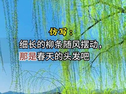 二年级语文下册《找春天》课后句子仿写#语文下册 #二年级 #幼小衔接