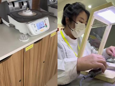 #vlog十亿流量扶持计划 年前的最后一口蓝瓷贴面,小伙伴们,做贴面记得找我哦#口腔技师 #口腔医学技术#牙齿贴面#真实生活分享计划