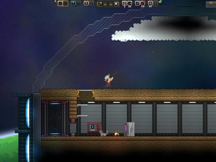starbound星界边境#2:一百块抽奖抽出来的霰弹枪,还挺好用 #星界边境 #starbound