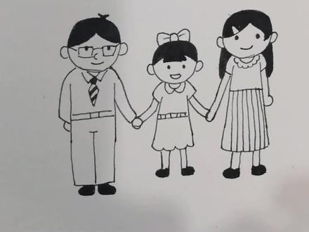 教你一分钟画出可爱一家人,你学会了吗
#简笔画#亲子简笔画 #一起学画画 #漫画全家福