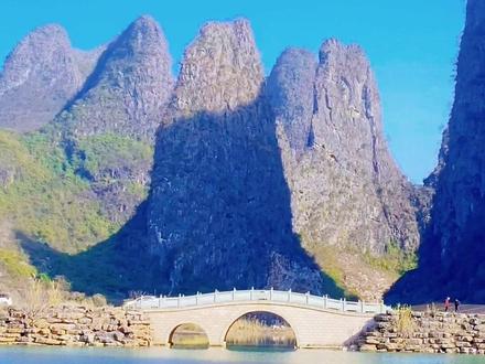 贺州市钟山县百里水墨画廊,山水交映,美若天成#广西dou是好风光 #带你看风景