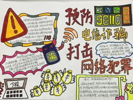 新出炉的反诈手抄报来啦#守住钱袋子