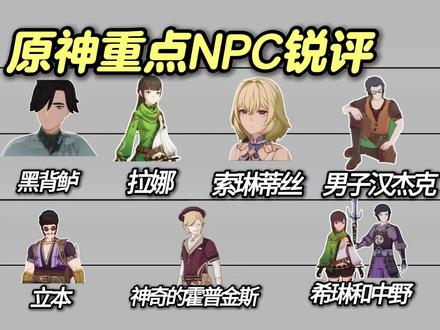原神重点NPC锐评,从夯到拉排名#原神