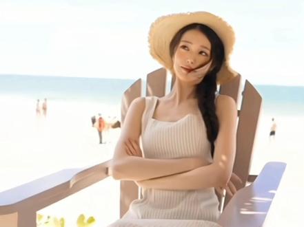 🌊👒夏天 海边#张元英 #wonyoung