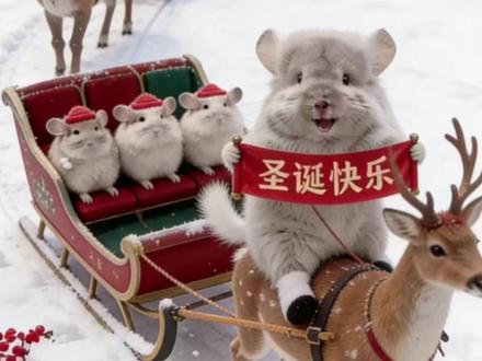 圣诞和元旦 春节马上就要到了,一起做点有趣的视频吧#萌宠 #龙猫 #豆包