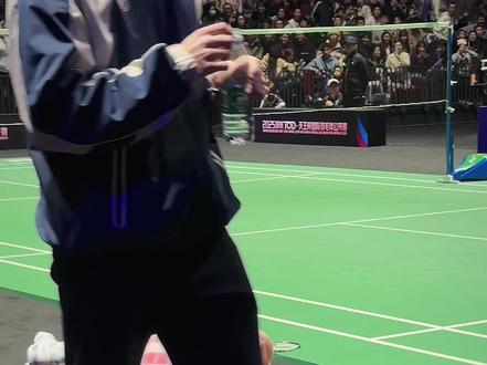 上来就是高强度?直接打世界第二!#羽毛球 #天王杯 #刘洋名宇 #安东森