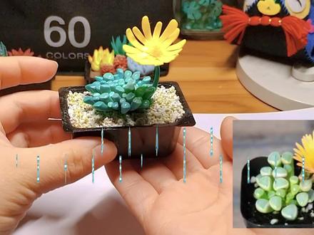 超轻粘土|多肉植物|五十玲玉 #超轻粘土手工 #超轻粘土教程 #多肉植物 #五十玲玉多肉 #手工