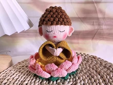 佛陀佛小伴钩织视频教程一, 头部#手工diy #
