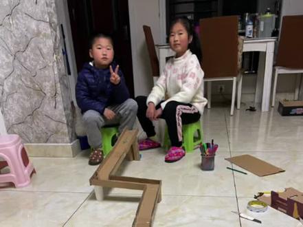 三年级过山车制作 #动手能力 #手工制作 #动手制作 #做手工我是认真的