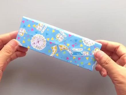 简单的铅笔盒,也太实用了吧!#折纸 #手工