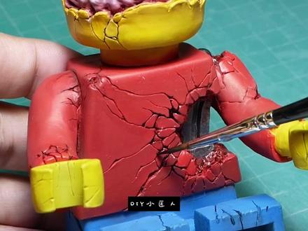 DIY手工,丧尸乐高 #手工diy #手工制作