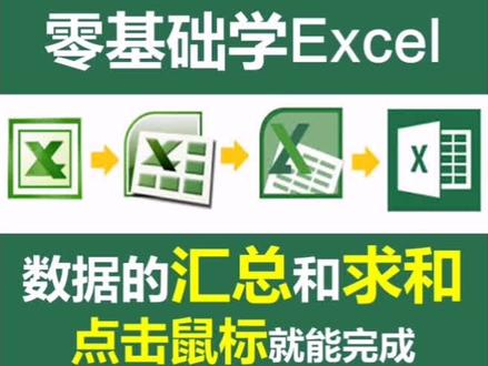 #零基础学excel 点几下鼠标就能汇总和求和,快试试看吧。@企业号小助手 @零基础学PPT