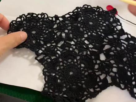 六角单元花一线连教程一#钩针教程