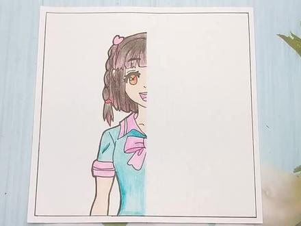 如何用一张纸手绘叶罗丽王默,一半学生一半仙子,会是啥样?