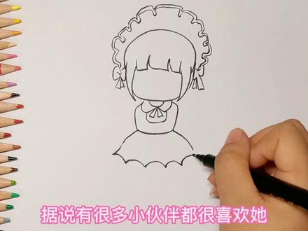 彩铅简笔画,卡通画迷你世界梦歌大小姐,好像出逃公主 #一起学画画 #马克笔 #儿童简笔画 #画画 #彩铅 #简笔画 #灵魂画手 #绘画 #手绘