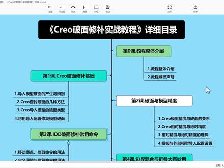 Creo破面修补常用IDD命令用法#creo教程 #creo破面修补 #模型破面 #钣金教程刘智聪 #钣金工程师培训