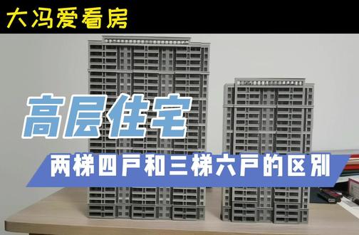 #高层住宅 两梯四户和三梯六户的区别#房产 #买房 #干货