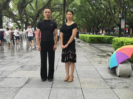 交谊舞快四、垫 四,小组合口令教学,好看的背对背