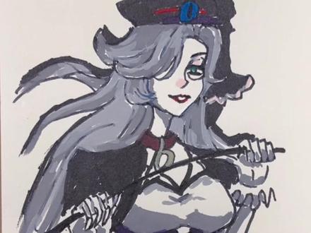 今天来画蛋仔派对魔警艾琳 #艾琳#蛋仔派对#画画#创作灵感