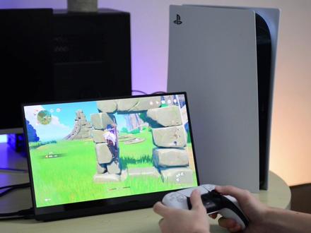 PS5怎么连接便携显示器#PS5 #游戏机 #便携屏 #便携显示器 #EHOMEWEI便携屏 #办公电脑配置推荐