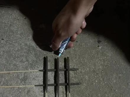 看,五根仙女棒就可以组成爱心🔥~#仙女棒 #过年氛围提前搞起来了