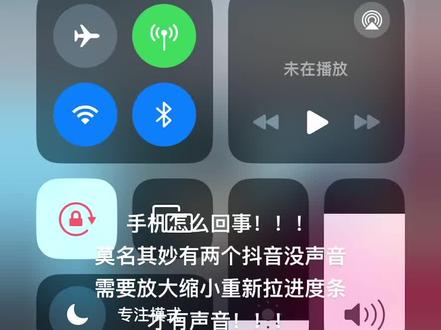 我和室友都是17.1.1系统 刷抖音总是会莫名没声音!!!需要放大缩小才有音乐#苹果系统bug #抖音没有声音了