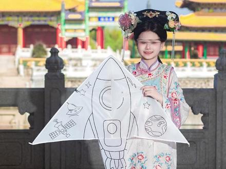 儿童DIY风筝 动手画只风筝飞起来! #儿童手工 #亲子DIY #早教 #风筝制作 #创意绘画