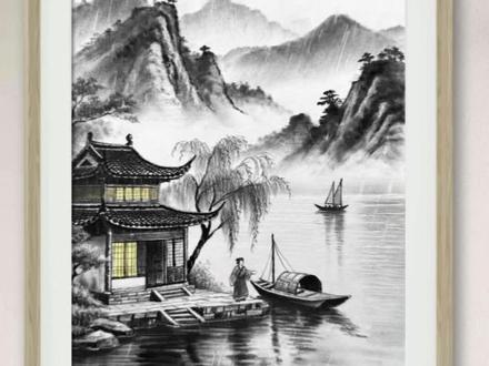 铅笔的硬度,遇上山水的气韵
国风铅笔山水画
关注我,一起玩转国风素描
#国风 #山水画 #零基础学画画 #素描 #绘画过程