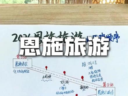 恩施旅游的正确顺序千万不要搞反了,这条视频一定耐心看完#恩施#恩施旅游攻略#恩施大峡谷#屏山峡谷#手写攻略