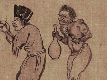 颜辉《钟馗出游图》:元代“鬼画”中的暗喻 这幅《钟馗月夜出游图》长卷,出自元代画家颜辉之手,展现了一幅光怪陆离又充满动感的鬼魅世界。画面描绘的是驱邪正神钟馗,在收服众鬼后,于月夜率队乘兴出游的诙谐场景。
画卷从右向左徐徐展开:首先出场的是八个表演杂耍的小鬼,他们翻滚跳跃,丑态百出,仿佛一场喧闹的鬼戏开场。随后,侍奉钟馗的鬼卒队伍登场,钟馗本人被三个鬼卒高高抬起,气度俨然,后面跟着持伞、击鼓奏乐的鬼乐队,仪仗俱全,场面恢宏又荒诞。
颜辉的笔法粗厚古拙,用墨酣畅淋漓,鬼怪的造型夸张扭曲,极富动态与戏剧张力,继承了南宋梁楷、法常一派泼墨减笔的豪放性情。仔细观察,画中一些鬼卒竟戴着元代蒙古军队特有的头盔,其讽刺时政的寓意不言自明,为这幅“鬼画”增添了深刻的社会隐喻。
颜辉虽以道释人物画闻名,但其画中兼具野逸的江湖气与文人的意趣。据元代庄肃《画继补遗》记载,其画作深受当时士大夫阶层的敬爱。这幅画不仅技艺高超,更以其独特的题材与大胆的隐喻,成为元代绘画中一件极具个性与批判精神的杰作。#颜辉
#钟馗
#元代人物画
#道释画