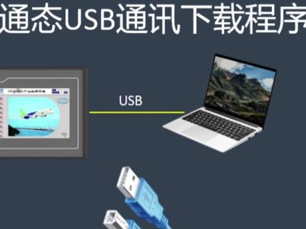昆仑通态如何通过USB下载程序 #自动化 #电工 #维修 #昆仑通态