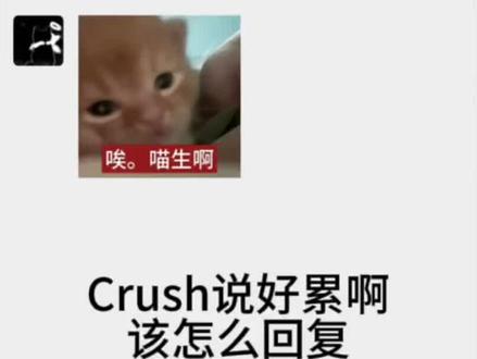 Crush说好累啊该怎么回复 #crush聊天记录 #聊天记录 #脱单技巧 #如何与crush聊天 #和crush的聊天记录
