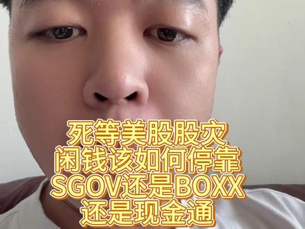 死等美股暴跌,闲钱该怎么样停靠,是选SGOV还是BOXX 还是现金通?#财经 #财经知识 #股票 #纳斯达克 #美股