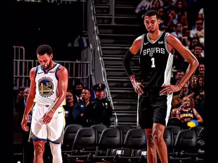 当顶级投射遇上顶级天赋#库里#文班亚马