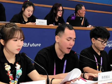 亚运赛场幕后英文播报员 很荣幸参加亚运会 严谨细致 服务观众#杭州亚运会 #亚运幕后工作人员 #亚运篮球 #中国队加油