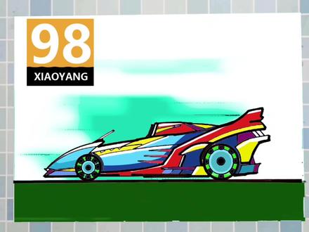 简单手绘炫酷方程式赛车#创意画 #曲线尺 #方程式赛车 #儿童画 #简笔画 #儿童画教程 #儿童学画画