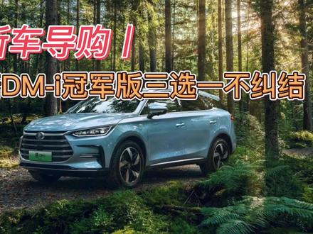 新车导购丨唐DM-i冠军版三选一不纠结
