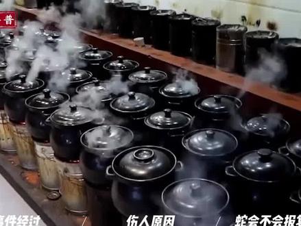 大叔捡到毒蛇炖汤,被剪掉的蛇头突然复活伤人,蛇真的会报复人? #蛇 #离奇 #科普一下 #动物知识