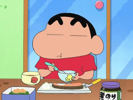 谁会拒绝在吃饭时看一集超高清的蜡笔小新 #蜡笔小新 #动漫