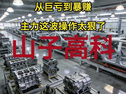 从巨亏到暴赚,主力这波操作太狠了!山子高科 #山子高科 #股票知识 #理财有风险投资要谨慎