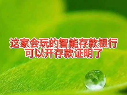 3月4.48的智能存款银行可开电子版存款证明了,余额却没法直接提 #经验分享