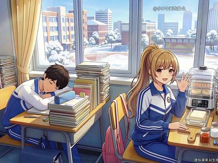 小U今天上课偷偷做霉豆腐 #ai创作浪潮计划 #二次元 #动漫 #美食 #霉豆腐 @古鲁特烤肉自助品牌 #我很Great挑战大赛